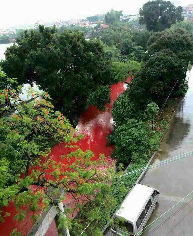 Бывает красная река. Красная река в Китае. Красная река в Перу. Красная река в Японии. Красная река в Мьянме.