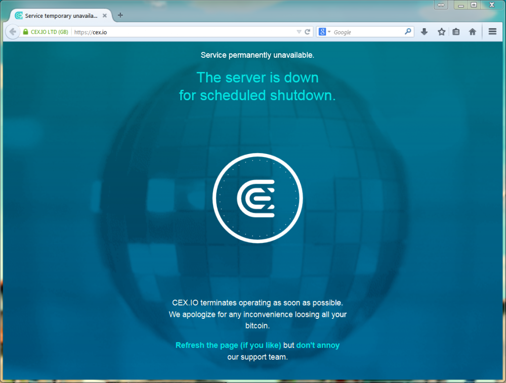 screenshot secret intranet website cex.io